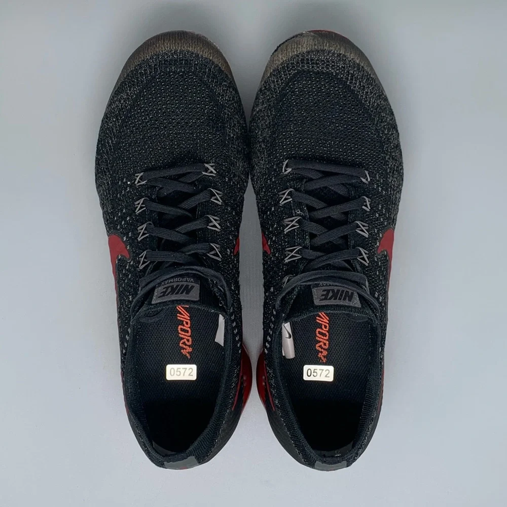 Nike Air Vapormax Flyknit Dark Team Red / Black‎ Men's Sz 10